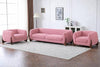 CARPANALLI 3+1+1 =5 Seater Sofa Set Modern Plush Comfort Sofa with Wooden Leg's Luxury Look for Home & Office