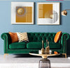 CARPANALLI 3 Seater Sofa Chesterfield Velvet Upholster Tufted Button Sofa For Home & Office