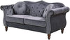 Luxury Chesterfield Velvet Sofa Tufted Design with Nailhead Trim Upholstered Lounge Classic Living Room Couch for Hallways / Office