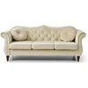 Luxury Chesterfield Velvet Sofa Tufted Design with Nailhead Trim Upholstered Lounge Classic Living Room Couch for Hallways / Office
