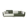 WOOD VOGUE Modern 3 Seater Sofa Comfort Meets Style Premium Fabric Sofa Luxury Look Plush Cushions for Home & Office