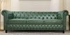 CARPANALLI 3 Seater Sofa Modern Style Leatherette Chesterfield Sofa with Wooden Leg's Button Tufted for Home & Living Room & Office