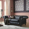 Luxury Chesterfield Velvet Sofa Tufted Design with Nailhead Trim Upholstered Lounge Classic Living Room Couch for Hallways / Office