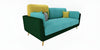 WOOD VOGUE Modern 3 Seater Sofa Comfort Meets Style Premium Fabric Sofa Luxury Look Plush Cushions for Home & Office