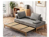 Wooden 3 Seater Sofa With Pillow Stylish Comfort Sofa Cum Bed For Living Room /Hallway