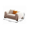 WOOD VOGUE Modern 3 Seater Sofa Chesterfield Wooden Leg's Terry Febric Luxury Soft Cushion Comfurt Sofa For Home & Office