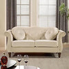 Luxury Chesterfield Velvet Sofa Tufted Design with Nailhead Trim Upholstered Lounge Classic Living Room Couch for Hallways / Office