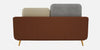 WOOD VOGUE Modern 3 Seater Sofa Comfort Meets Style Premium Fabric Sofa Luxury Look Plush Cushions for Home & Office