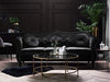 Carpanalli Chesterfield Sofa Set Velvet Tufted Button Design Uphlostered, Gold Metal Legs for Living Room & Bedroom