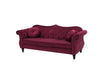 Carpanalli Chesterfield Sofa Set Velvet Tufted Button Design Uphlostered, Gold Metal Legs for Living Room & Bedroom