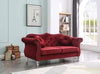 Luxury Chesterfield Velvet Sofa Tufted Design with Nailhead Trim Upholstered Lounge Classic Living Room Couch for Hallways / Office