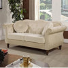 Carpanalli Chesterfield Sofa Set Velvet Tufted Button Design Uphlostered, Gold Metal Legs for Living Room & Bedroom