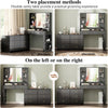 Modern Vanity Desk with Mirror & Lights, Storage Drawers and Adjustable Shelve