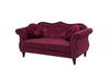 Luxury Chesterfield Velvet Sofa Tufted Design with Nailhead Trim Upholstered Lounge Classic Living Room Couch for Hallways / Office