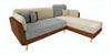 WOOD VOGUE Modern 3 Seater Sofa Comfort Meets Style Premium Fabric Sofa Luxury Look Plush Cushions for Home & Office