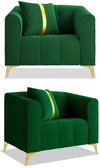 WOOD VOGUE Elegant 3+1+1 Seater Sofa Wooden Frame, Plush Cushions & Luxurious Comfort For Home & Office