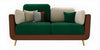 WOOD VOGUE Modern 3 Seater Sofa Comfort Meets Style Premium Fabric Sofa Luxury Look Plush Cushions for Home & Office