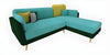WOOD VOGUE Modern 3 Seater Sofa Comfort Meets Style Premium Fabric Sofa Luxury Look Plush Cushions for Home & Office