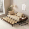 Wooden 3 Seater Sofa With Pillow Stylish Comfort Sofa Cum Bed For Living Room /Hallway