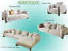 Carpanalli Chesterfield Sofa Set Velvet Tufted Button Design Uphlostered, Gold Metal Legs for Living Room & Bedroom