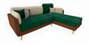 WOOD VOGUE Modern 3 Seater Sofa Comfort Meets Style Premium Fabric Sofa Luxury Look Plush Cushions for Home & Office