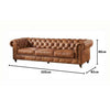 WOOD VOGUE 3 Seater Sofa Tufted Botton Chesterfield Contemporary Three seater sofa Comfortable Sofa For Living Room & office