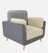 WOOD VOGUE Modern 3 Seater Sofa Comfort Meets Style Premium Fabric Sofa Luxury Look Plush Cushions for Home & Office
