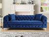 wood vogue Sofa Set Luxury Chesterfield febrick Velvet Sofa in for Home Living Room & Office living room