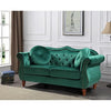 Luxury Chesterfield Velvet Sofa Tufted Design with Nailhead Trim Upholstered Lounge Classic Living Room Couch for Hallways / Office