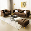 Luxury Chesterfield Velvet Sofa Tufted Design with Nailhead Trim Upholstered Lounge Classic Living Room Couch for Hallways / Office
