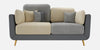 WOOD VOGUE Modern 3 Seater Sofa Comfort Meets Style Premium Fabric Sofa Luxury Look Plush Cushions for Home & Office