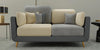 WOOD VOGUE Modern 3 Seater Sofa Comfort Meets Style Premium Fabric Sofa Luxury Look Plush Cushions for Home & Office