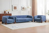 CARPANALLI 3+1+1 =5 Seater Sofa Set Modern Plush Comfort Sofa with Wooden Leg's Luxury Look for Home & Office