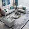 wood vogue Sofa Set Luxury Chesterfield febrick Velvet Sofa in for Home Living Room & Office living room