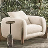 WOOD VOGUE Modern 3 Seater Sofa Chesterfield Wooden Leg's Terry Febric Luxury Soft Cushion Comfurt Sofa For Home & Office