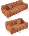 WOOD VOGUE Modern Cloud Design 3+2 Seater Fabric Towel Luxury Design For Living Room/Guest Room