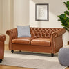 A to Z Furniture Modern & Classic latherrate 2 Seater Chesterfield Sofa for Home Living Room & Office Colour (Ocean Brown 2)