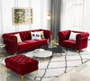 wood vogue Sofa Set Luxury Chesterfield febrick Velvet Sofa in for Home Living Room & Office living room