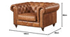 WOOD VOGUE 3 Seater Sofa Tufted Botton Chesterfield Contemporary Three seater sofa Comfortable Sofa For Living Room & office