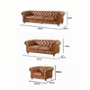 WOOD VOGUE 3 Seater Sofa Tufted Botton Chesterfield Contemporary Three seater sofa Comfortable Sofa For Living Room & office