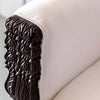 3 Seater Diwan Sofa Mango Wood Traditional Design Walnut Finish Luxury Look for Living Room Furniture