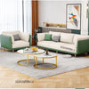 Carpanalli Chesterfield Sofa Set Velvet Tufted Button Design Uphlostered, Gold Metal Legs for Living Room & Bedroom