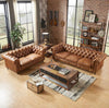 WOOD VOGUE 3 Seater Sofa Tufted Botton Chesterfield Contemporary Three seater sofa Comfortable Sofa For Living Room & office