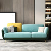 WOOD VOGUE Modern 3 Seater Sofa Comfort Meets Style Premium Fabric Sofa Luxury Look Plush Cushions for Home & Office