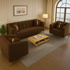 WOOD VOGUE Elegant 3+1+1 Seater Sofa Wooden Frame, Plush Cushions & Luxurious Comfort For Home & Office