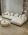 WOOD VOGUE Modern 3 Seater Sofa Chesterfield Wooden Leg's Terry Febric Luxury Soft Cushion Comfurt Sofa For Home & Office