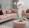 Carpanalli Chesterfield Sofa Set Velvet Tufted Button Design Uphlostered, Gold Metal Legs for Living Room & Bedroom